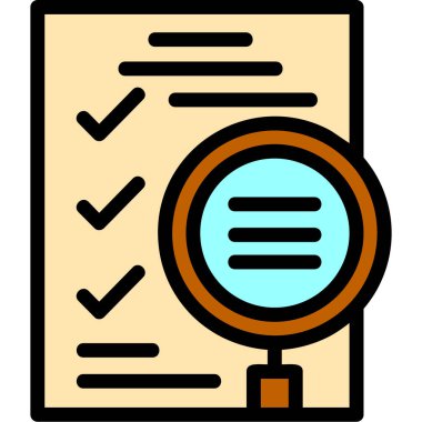 kontrol listesi simgesi. Web için kontrol listesi vektör simgelerinin basit illüstrasyonu