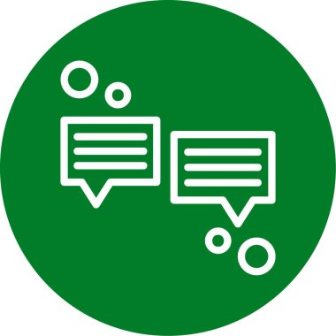 Sohbet simgesi vektör illüstrasyonu