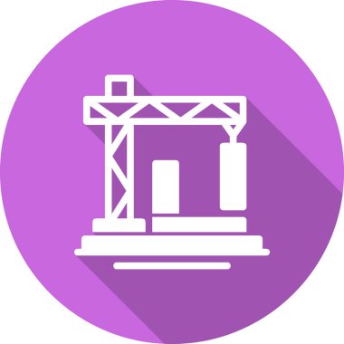 Modern mimari simgesinin vektör illüstrasyonu