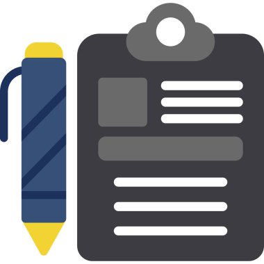 Kalem. Web simgesi basit illüstrasyon