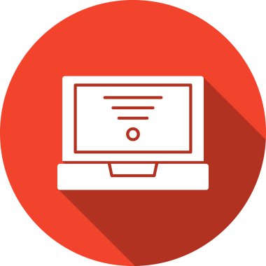 Bilgisayar. Web simgesi basit illüstrasyon