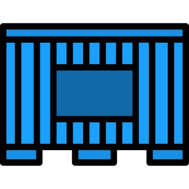 Bina. Web simgesi basit illüstrasyon