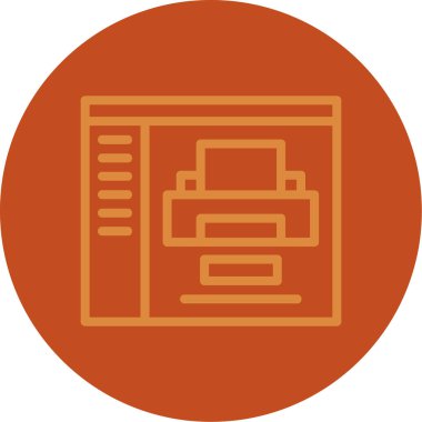 vektör lcd simgesi illüstrasyonu