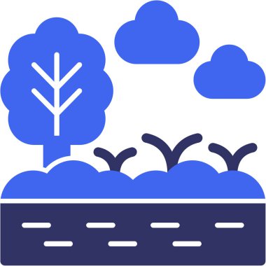 ağaç simgesi, vektör illüstrasyonu