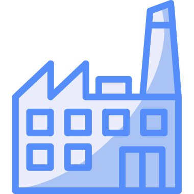 inşaat fabrikası simgesi ana hatları biçiminde