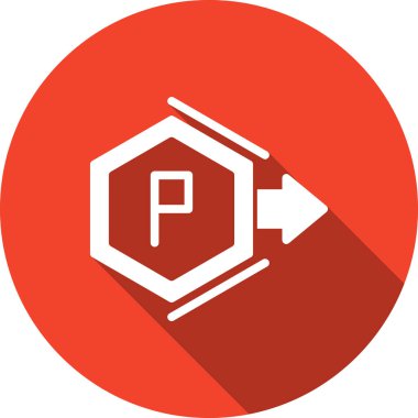 park simgesi vektör illüstrasyonu