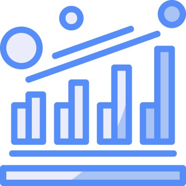 çubuk çizelgesi vektör illüstrasyonu