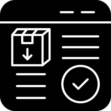 Belge modern simgesinin vektör illüstrasyonu