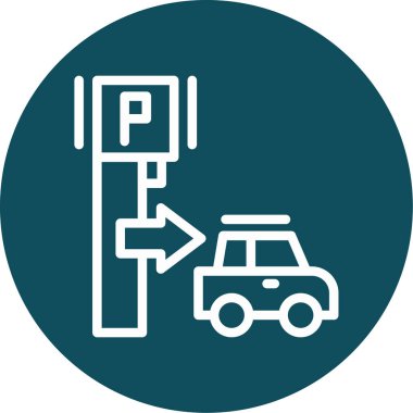 araba simgesi vektör illüstrasyonu