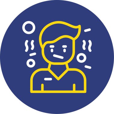 Man simgesi modern vektör çizimi izole edildi