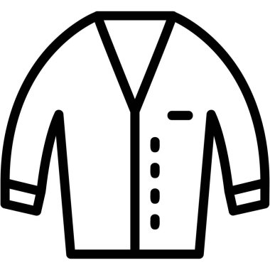 shirt vektör çizgisi simgesi