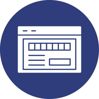 tarayıcı pencere vektör simgesi modern basit tasarım