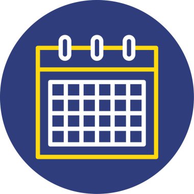 Takvim simgesi vektör illüstrasyonu