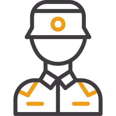 polis simgesi vektör illüstrasyonu