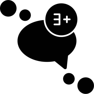 Konuş. Web simgesi basit illüstrasyon