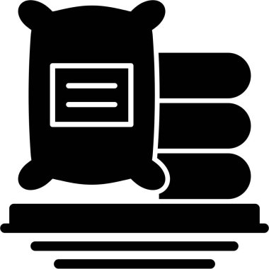 Ayı hayvan simgesi taslak biçiminde