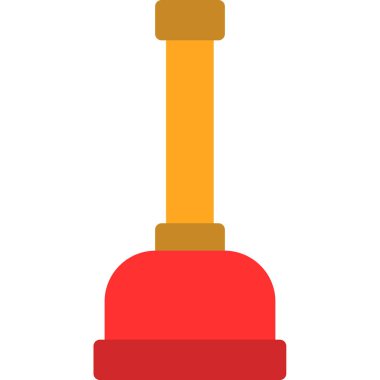 Kırmızı ve beyaz simgenin vektör illüstrasyonu