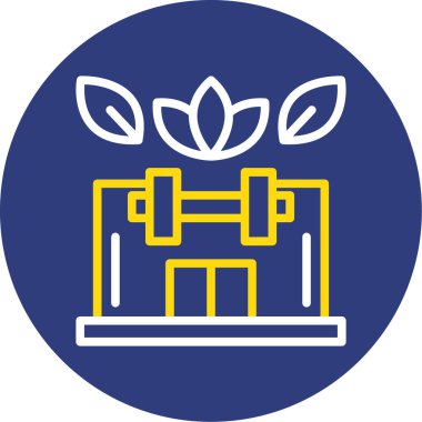 Bitki simgesinin vektör illüstrasyonu