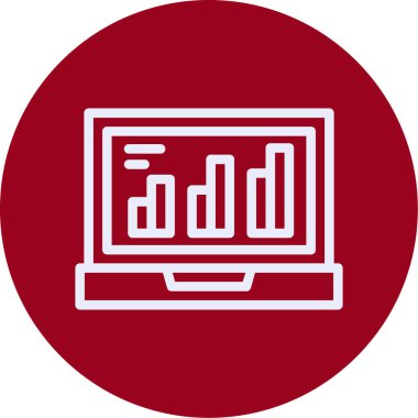 Bilgisayar. Web simgesi basit illüstrasyon