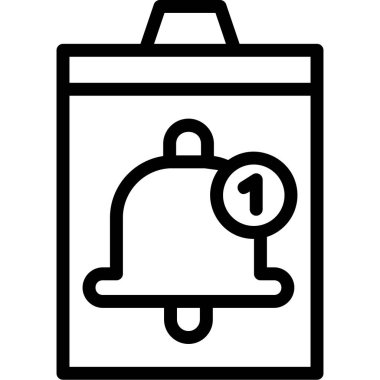 çanta simgesi vektör illüstrasyonu