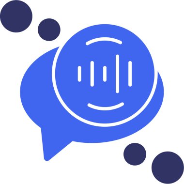 Sohbet simgesi, vektör çizimi