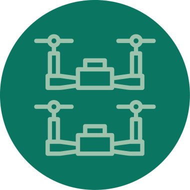 Drone simgesinin vektör illüstrasyonu