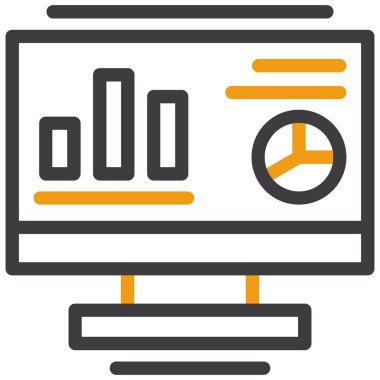 iş veri yönetimi simgesi ana hatlar biçiminde