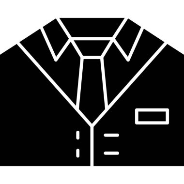 Kostüm simgesinin vektör illüstrasyonu