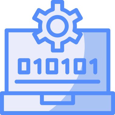 Doldurulmuş web geliştirme simgesi - özet biçimi