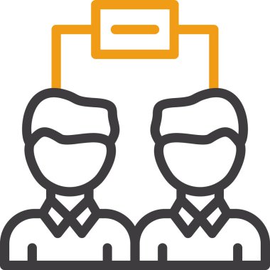 iş takımı simgesi vektör illüstrasyonu