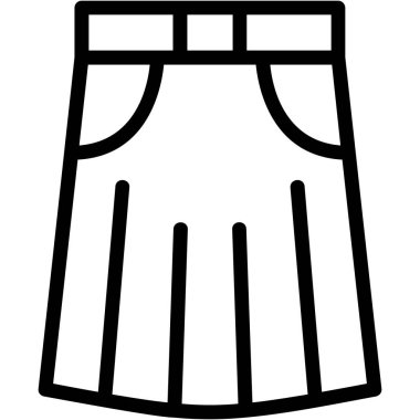 taslak biçiminde önlük pişirme simgesi