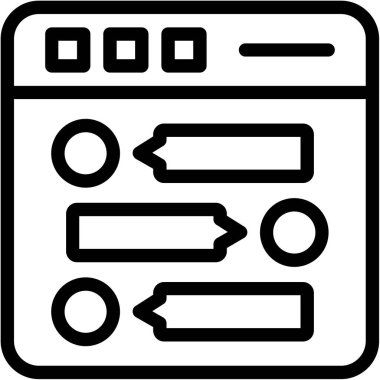 veri simgesi, vektör illüstrasyonu