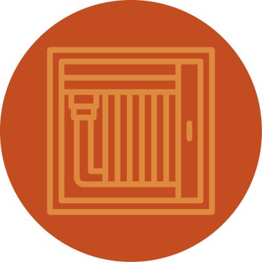 Gıda simgesinin vektör illüstrasyonu