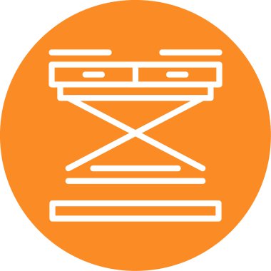 Tek bir izole simgenin vektör illüstrasyonu