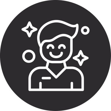 İnsan simgesinin vektör illüstrasyonu