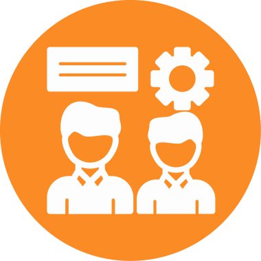 iş insanları simgesi, vektör illüstrasyonu