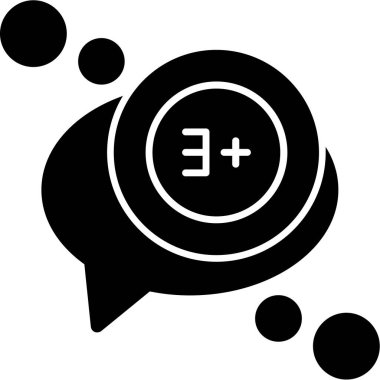 Konuş. Web simgesi basit illüstrasyon