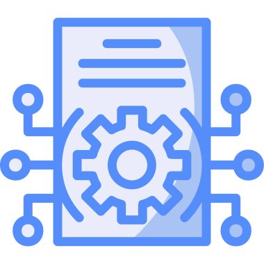 Belge. Web simgesi basit illüstrasyon