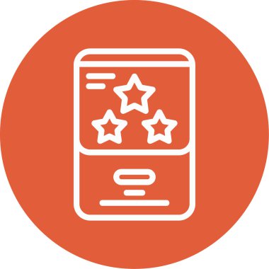 Cep telefonu. Web simgesi basit illüstrasyon