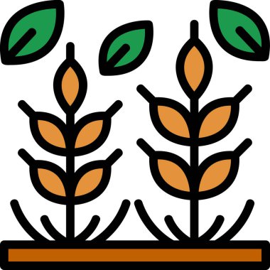 bitki simgesi vektör illüstrasyonu