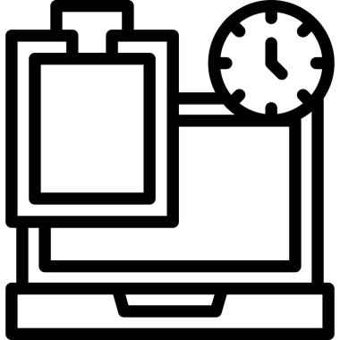 Saat simgesi, modern vektör illüstrasyon tasarımı