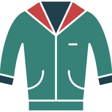 Ceket moda simgesi düz stil