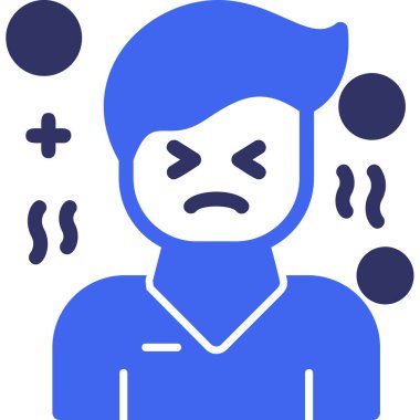 Hasta adam simgesi, vektör illüstrasyonu