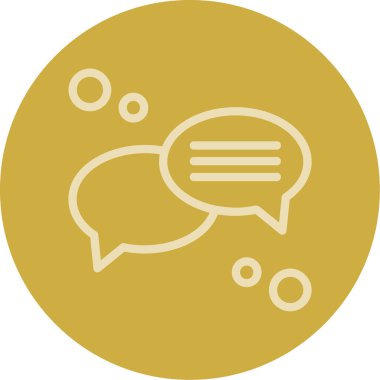 Konuş. Web simgesi basit illüstrasyon