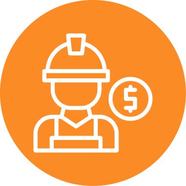 İş adamı ikonu. vektör illüstrasyonu