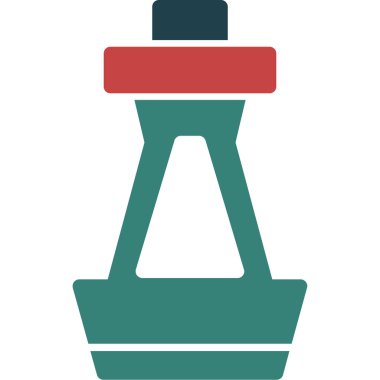 Tek bir ampulün vektör illüstrasyonu