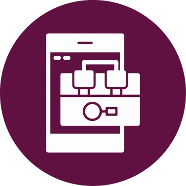 Taşıma vektörü simgesi için eşsiz bir telefon