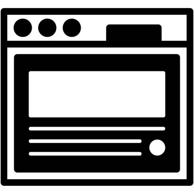 Web, web sitesi, zarf, teknoloji, geliştirme, baskı vb için web tasarım simgesi. Düzenlenebilir vuruş, düz tasarım.