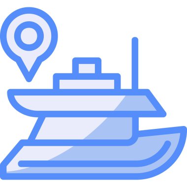 Tekne. Web simgesi basit illüstrasyon