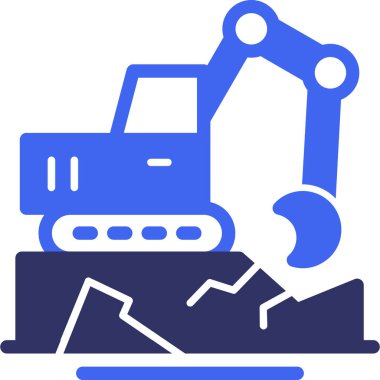 Düz stil robot robot simgesi